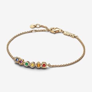 Pandora 14k Gold Plated Marvel The Avengers Infinity Stones Chain Bracelet
